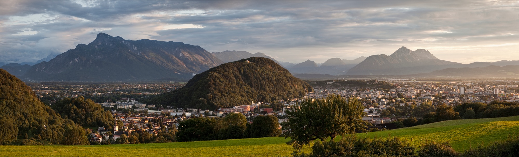 Salzburg, Austria, at Dusk